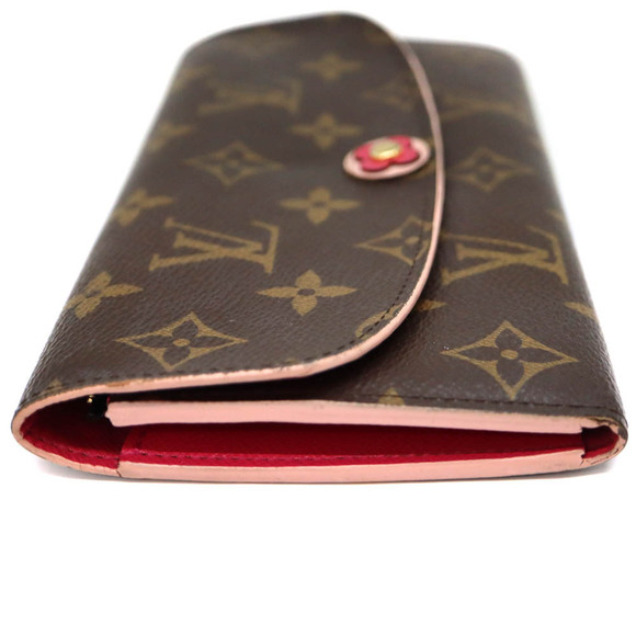 Louis Vuitton Portefeuille Wallet Emily Long Brown Pink - Picture 4 of 8